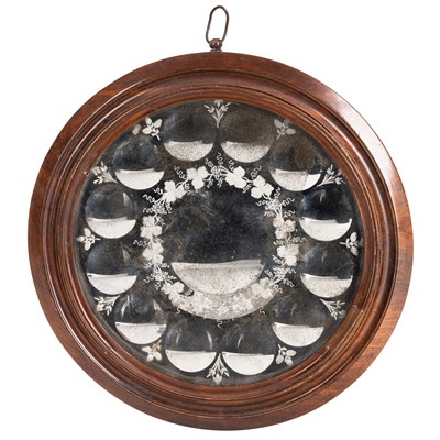 Lot 150 - A Victorian mahogany framed sorcerer's mirror
