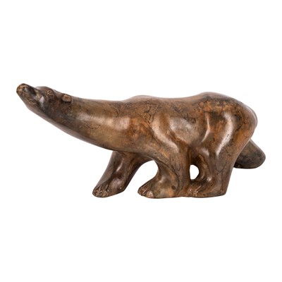 Lot 58 - Pierre Chenet (French, 20th century) bronze polar bear