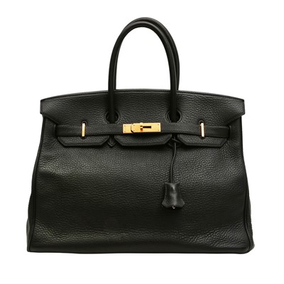 Lot 167 - Hermes Black Clemence Birkin 35
