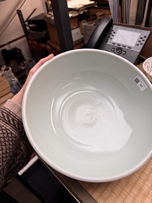 Lot 61 - A Chinese Ming-style blue and white 'dice' bowl, Yongzheng mark and possibly of the period