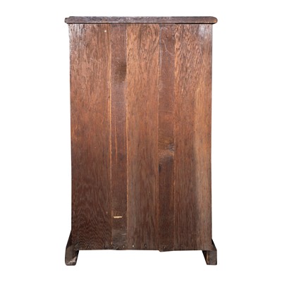 Lot 30 - A Victorian carved oak wellington chest, circa 1880-1900