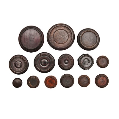 Lot 559 - A group of Chinese miniature wood stands, 20th century
