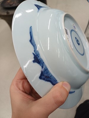 Lot 481 - Two Chinese blue and white dishes, 19th / 20th century