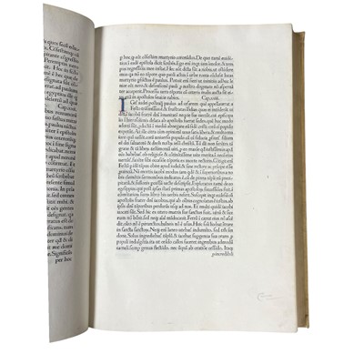 Lot 2 - Eusebius Caesarienis. Historia ecclesiastica. Mantua. 1479
