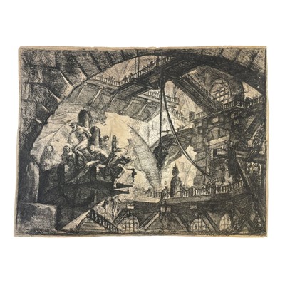Lot 228 - Piranesi (Giovanni Battista) Carceri d'invenzione (Imaginary Prisons), plates X and XV