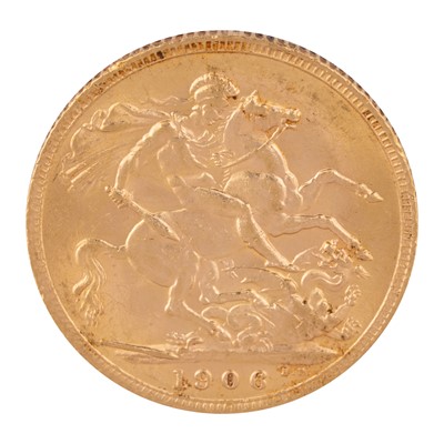 Lot 184 - Edward VII-full Sovereign gold coin