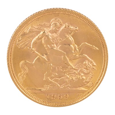 Lot 192 - Elizabeth II gold full Sovereign coin