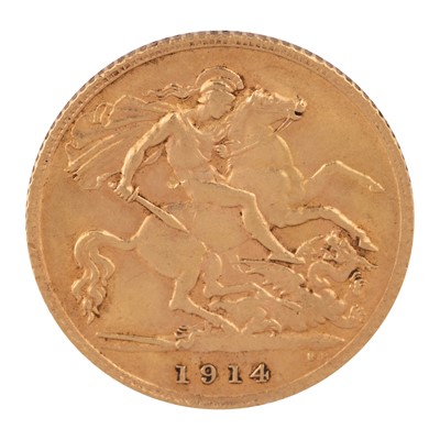 Lot 190 - George V half Sovereign gold coin