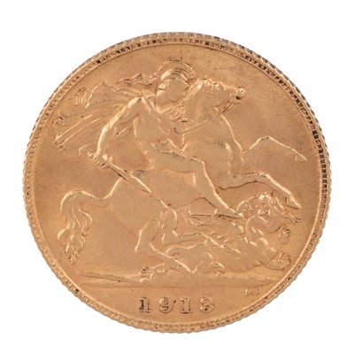 Lot 188 - George V gold half Sovereign coin