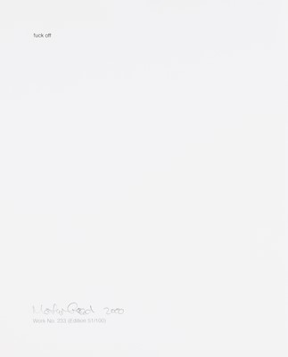 Lot 238 - Martin Creed (British, b.1968)