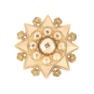Lot 15 - A star mourning brooch