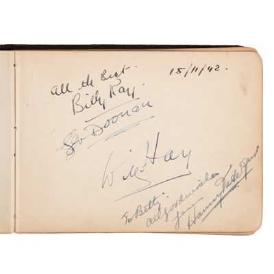 Lot 48 - Autograph Album.- Vintage Actors & Entertainers