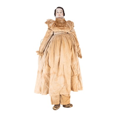 Lot 179 - A mid 19th Century China headed doll. possibly by KPM