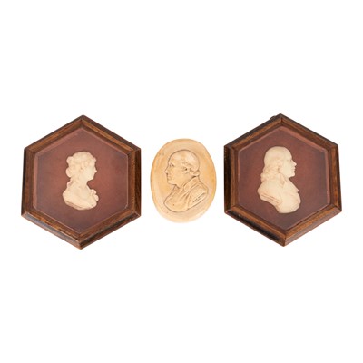 Lot 200 - After group of James Tassie portraits, Scottish, 1735-179