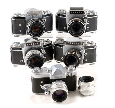 Lot 252 - Exakta Varex Cameras, Pancolor & Other Lens.