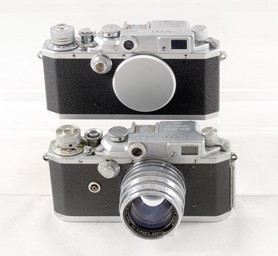 Lot 193 - Two Canon Leica Copies, Rangefinder Cameras.