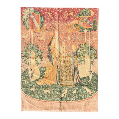Lot 174 - A French Artis Flora tapestry, mid 20th century