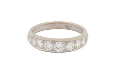 Lot 257 - A diamond half eternity ring