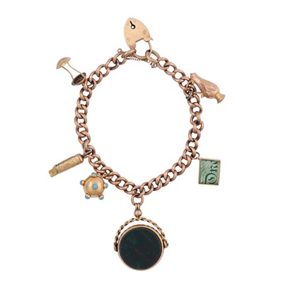 Lot 134 - A charm bracelet