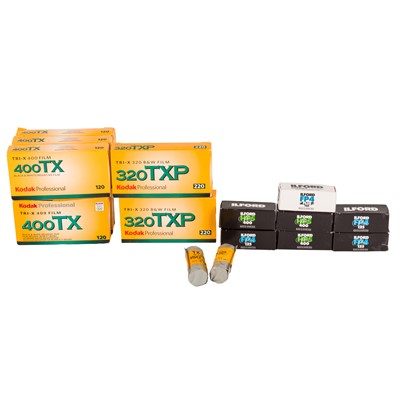 Lot 377 - A Selection of 120 and 220 Black and White Film