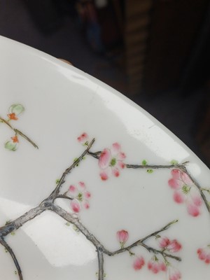 Lot 68 - A Chinese famille-rose 'blossoms' bowl, Qing dynasty, Xianfeng mark and possibly of the period