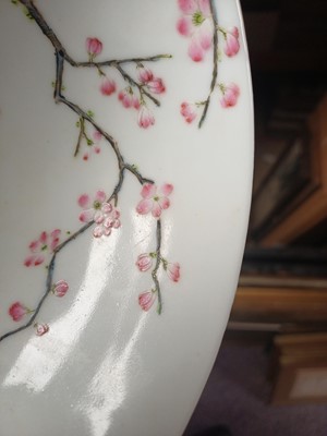 Lot 68 - A Chinese famille-rose 'blossoms' bowl, Qing dynasty, Xianfeng mark and possibly of the period