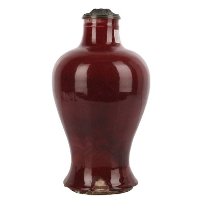 Lot 513 - A Chinese sang-de-bouef glazed vase, Qing dynasty, 18th/19th century