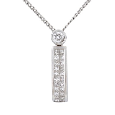 Lot 267 - A diamond letter pendant necklace, circa 1999