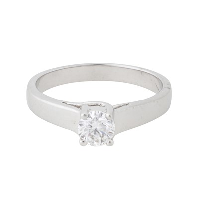 Lot 261 - A diamond single stone ring, circa 2007