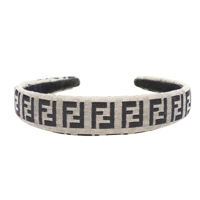 Lot 389 - Fendi Grey FF Monogram Headband