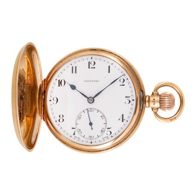 Lot 100 - Tavannes - Full Hunter Pocket Watch