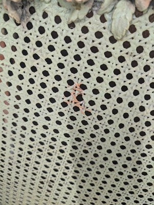 Lot 44 - A French Louis XVI style painted king size bed