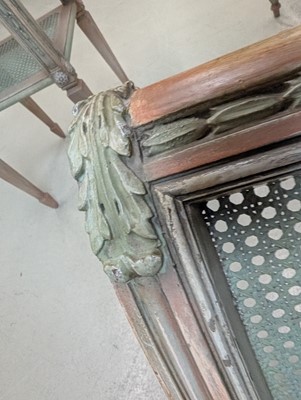 Lot 44 - A French Louis XVI style painted king size bed