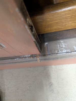 Lot 42 - A French Louis XVI style painted press cupboard