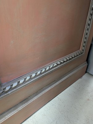 Lot 42 - A French Louis XVI style painted press cupboard