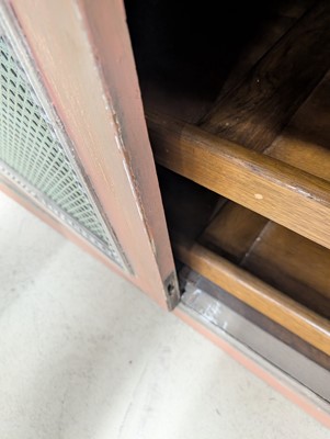 Lot 42 - A French Louis XVI style painted press cupboard