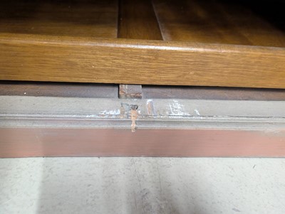 Lot 42 - A French Louis XVI style painted press cupboard