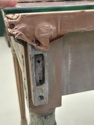 Lot 43 - A French Louis XVI style painted side table