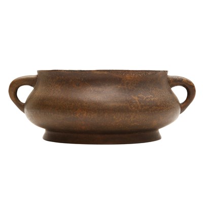 Lot 526 - A Chinese bronze bombe censer, 19th - 20th century