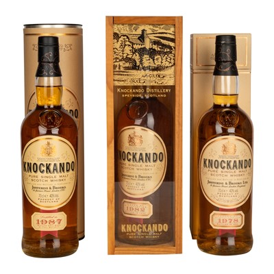 Lot 79 - Knockando 1978, 1982 & 1987 - 3 bottles