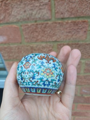 Lot 64 - ♦ A fine and rare Chinese doucai 'lotus' water pot, Qing dynasty, Qianlong mark and of the period