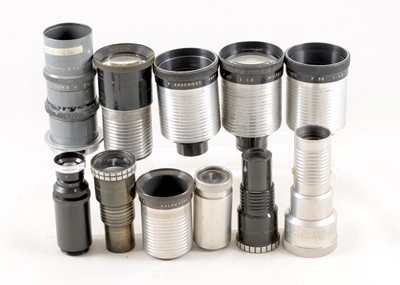 Lot 339 - Angenieux, Dallmeyer, TTH Projection & Cine Lenses.