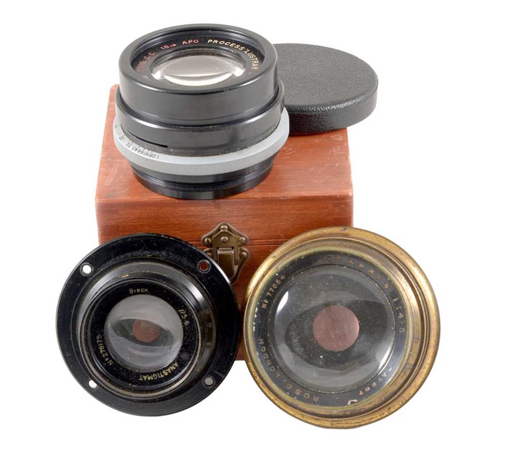 Lot 345 - Brass Ross, Wray & Another Large Format Lens.