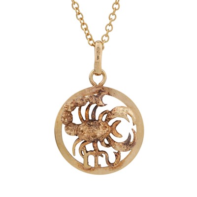 Lot 329 - Mappin & Webb Ι A Scorpio pendant necklace, circa 1978