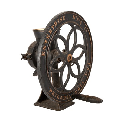 Lot 428 - Cast Iron Coffee Grinder, Enterprise Manufacturing Co., Philadelphia, U.S.A., circa 1890
