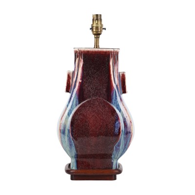 Lot 288 - A Chinese flambé-glazed 'hu' vase, Qing dynasty, 18th/19th century