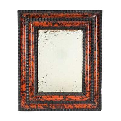 Lot 54 - A Flemish tortoiseshell and ripple work picture frame, mid-19th century
