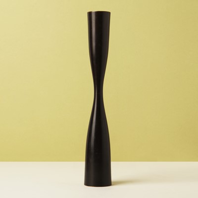 Lot 805 - A Japanese bronze 'kinuta' vase by Masuda Yoshinori (1934-2010), Showa era