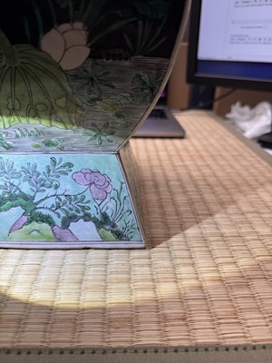 Lot 10 - A Chinese famille-noire 'birds and flowers' vase, Qing dynasty, Kangxi period