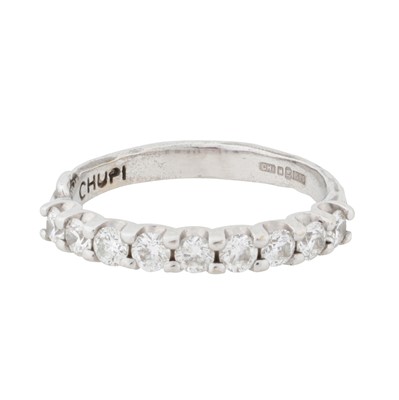 Lot 253 - Chupi l A diamond half eternity ring